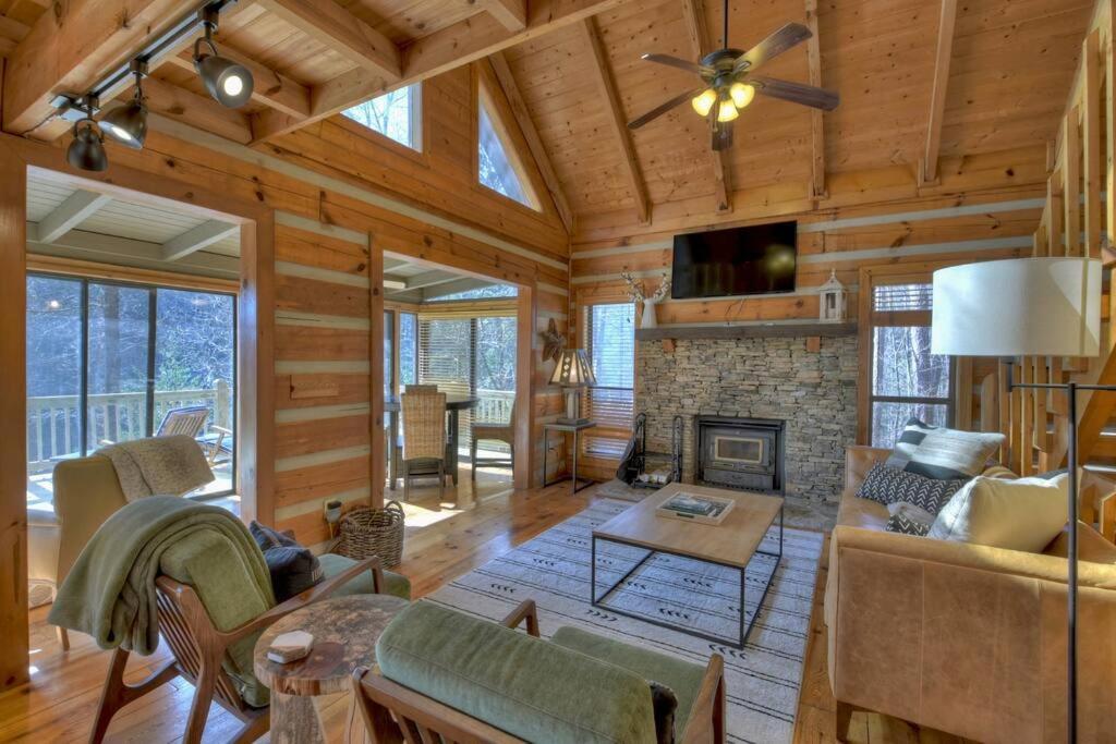 Waywish Waterfront Cabin In Blue Ridge Mountains Kültér fotó