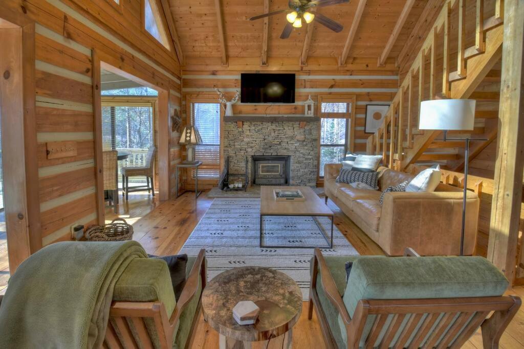 Waywish Waterfront Cabin In Blue Ridge Mountains Kültér fotó