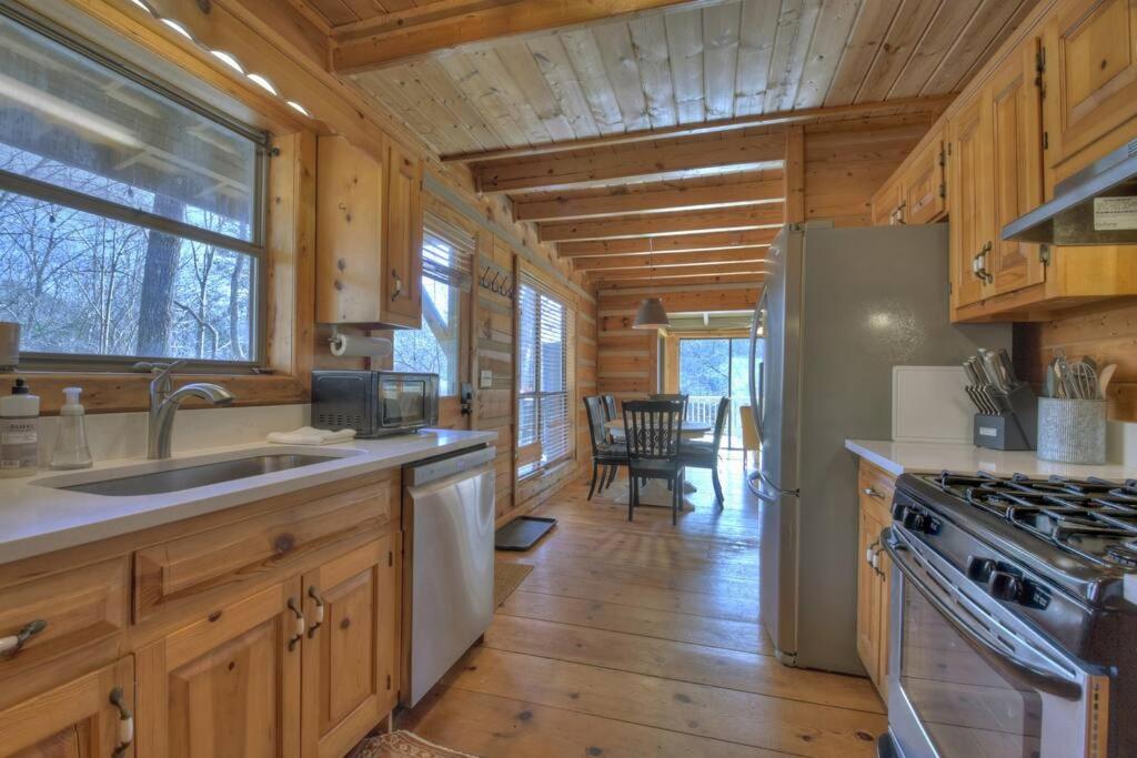 Waywish Waterfront Cabin In Blue Ridge Mountains Kültér fotó