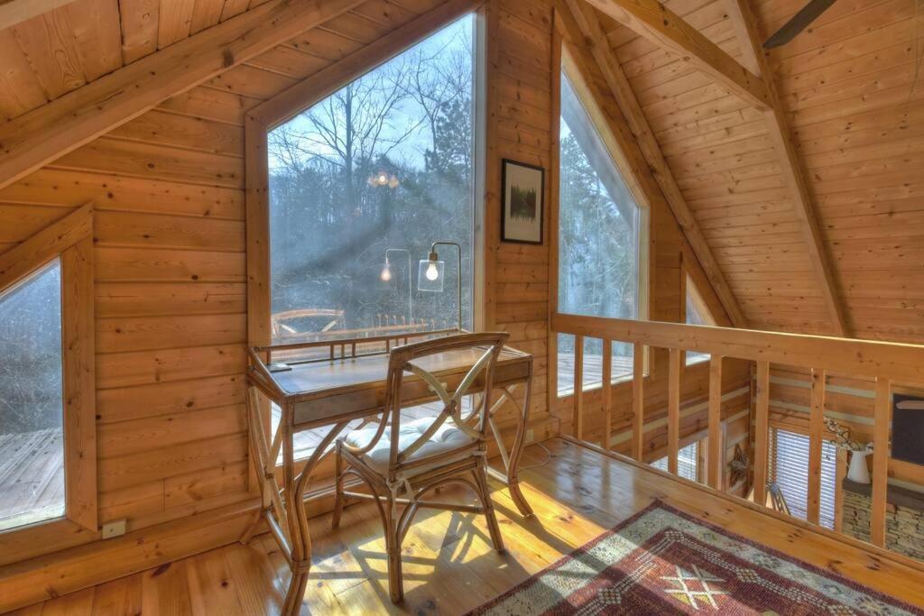 Waywish Waterfront Cabin In Blue Ridge Mountains Kültér fotó