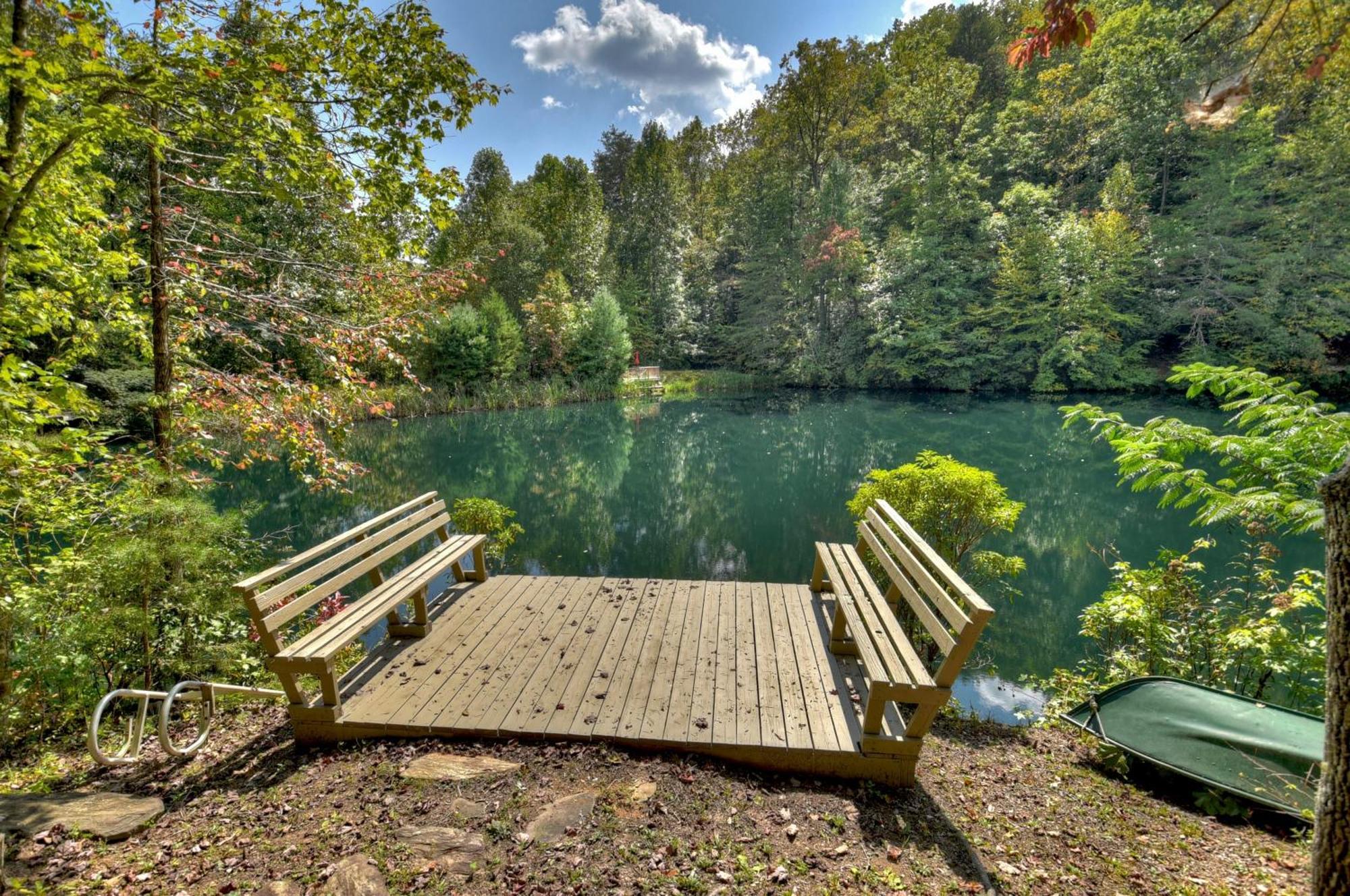 Waywish Waterfront Cabin In Blue Ridge Mountains Kültér fotó